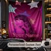 Personalisierte Wandtapisserie, Taylor Swift Individuell Bedruckter Name, Stoff-Wandkunst für Innenraum-Hintergrund