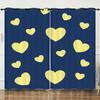 Curtains Full Screen Love Romantic 3D Digital Printing Blackout Curtain Punching