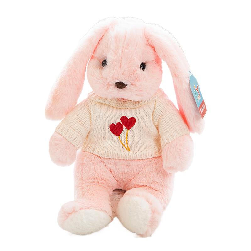 Kawaii Long Ear Rabbit Soft Plush Toys Sleeping Cute Bunny Cartoon Stuffed Animal Dolls Girls Baby Appease Pillow Birthday Gift
