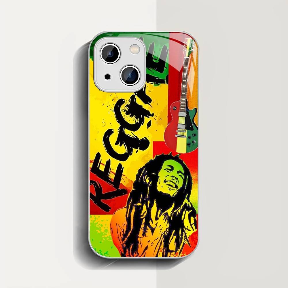 Bob Marley Rasta Lion Tempered Glass For Iphone 14 13 12 11 Pro Mini XS MAX 14Plus X XS XR Fundas
