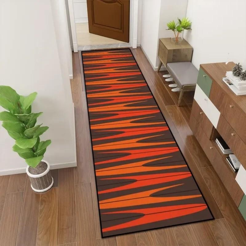 Non-slip Green Vintage Rug, Washable Durable for Living Room Dining Room Home Decor
