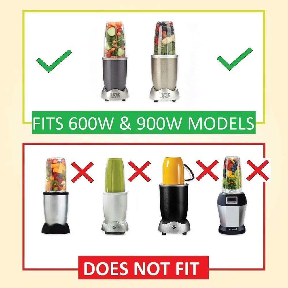 Replacement Parts Compatible with Nutribullet Blender 600W Pro 900W Blade and Base, Motor Top Base Gear and Rubber Gear Set Including Shock Pad
