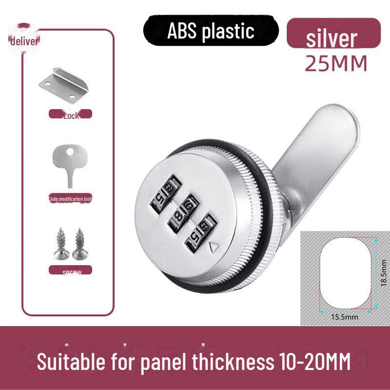 Zinc Alloy Mechanical Combination Cam Lock for File Cabinets, Electrical Boxes & Mailboxes