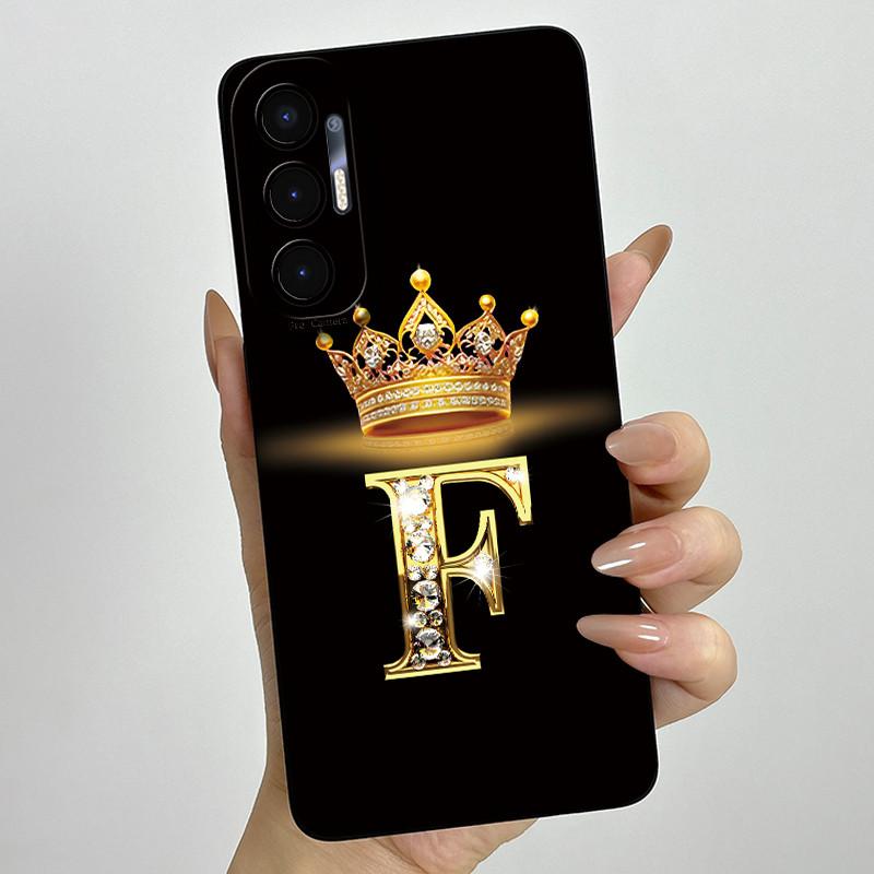 For Tecno Pova 3 6.9" Case Crown Letters Liquid SIlicone Soft TPU Phone Cases For Tecno Pova3 LF7n Camera Protection Back Cover