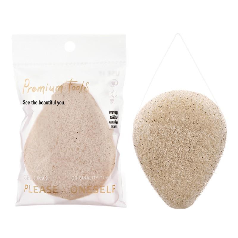 Walnusskern Konjac Gesichtspuff - Sanftes Peeling und Naturschwamm zur Reinigung