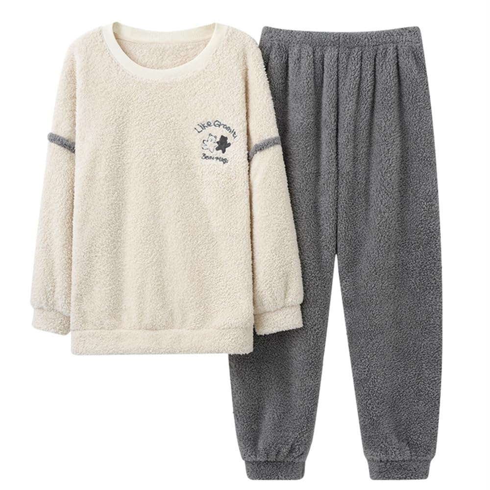 

Bormran Теплая Машина Идеальный Подарок для Мягкий и Идеальный для Осени и Идеальный для Рождества Парный Комплект Верх и Низ BJ040 Темный Размер Женский