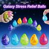 2Pcs Random Color Water Drop Maltose Squeeze Toy Transparent Soft Stress Relief Ball Portable Hand Pinch Toy For Adults