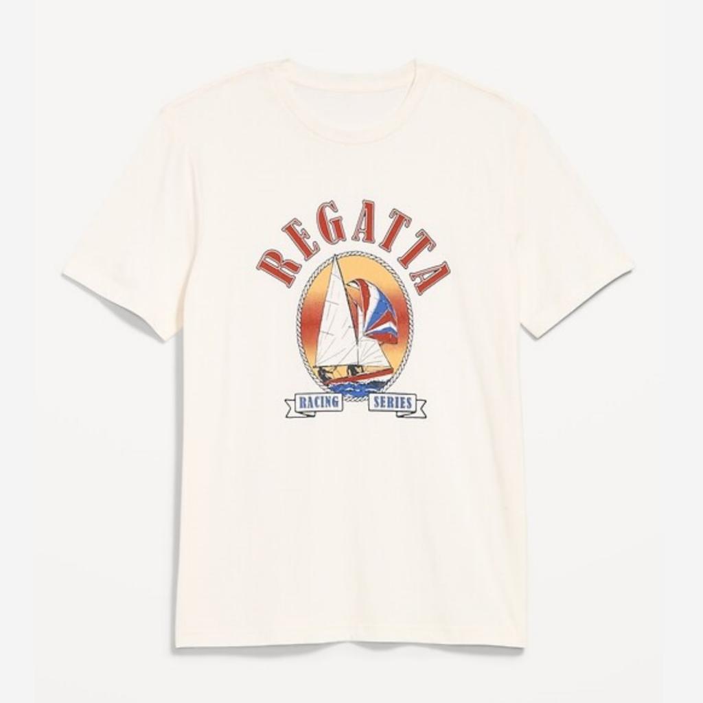 Y2k Einfaches Landschafts-Grafik-T-Shirt High-End Luxus Unisex-Stil Sowohl für Unisex als auch für Unisex