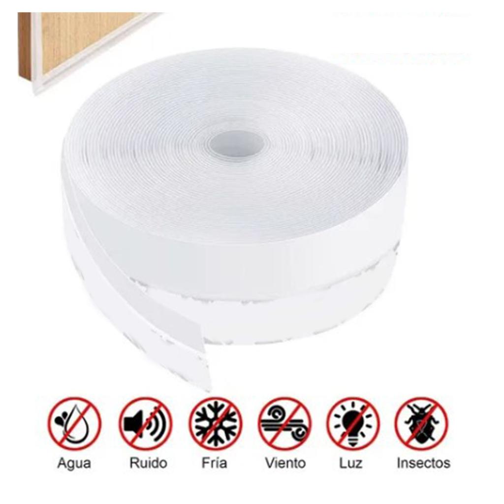 Door Bottom Sealing Strip 3.5cmx5m Transparent Windproof Self Adhesive Sealing Tape