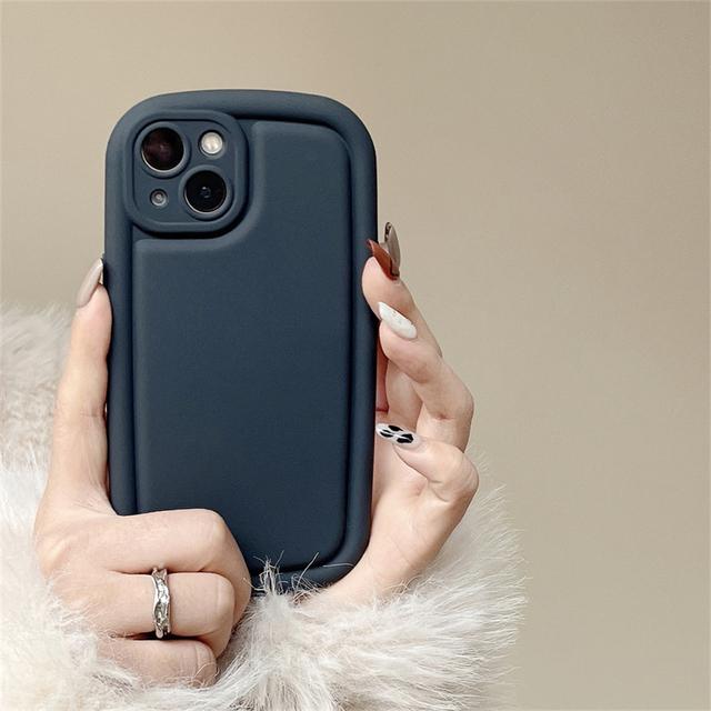 

Ins корейский милый цветной чехол Morandi для телефона с мылом для Iphone 14 13 12 Pro Max 11 однотонный матовый овальный противоударный мягкий чехол Funda For iPhone 14ProMax