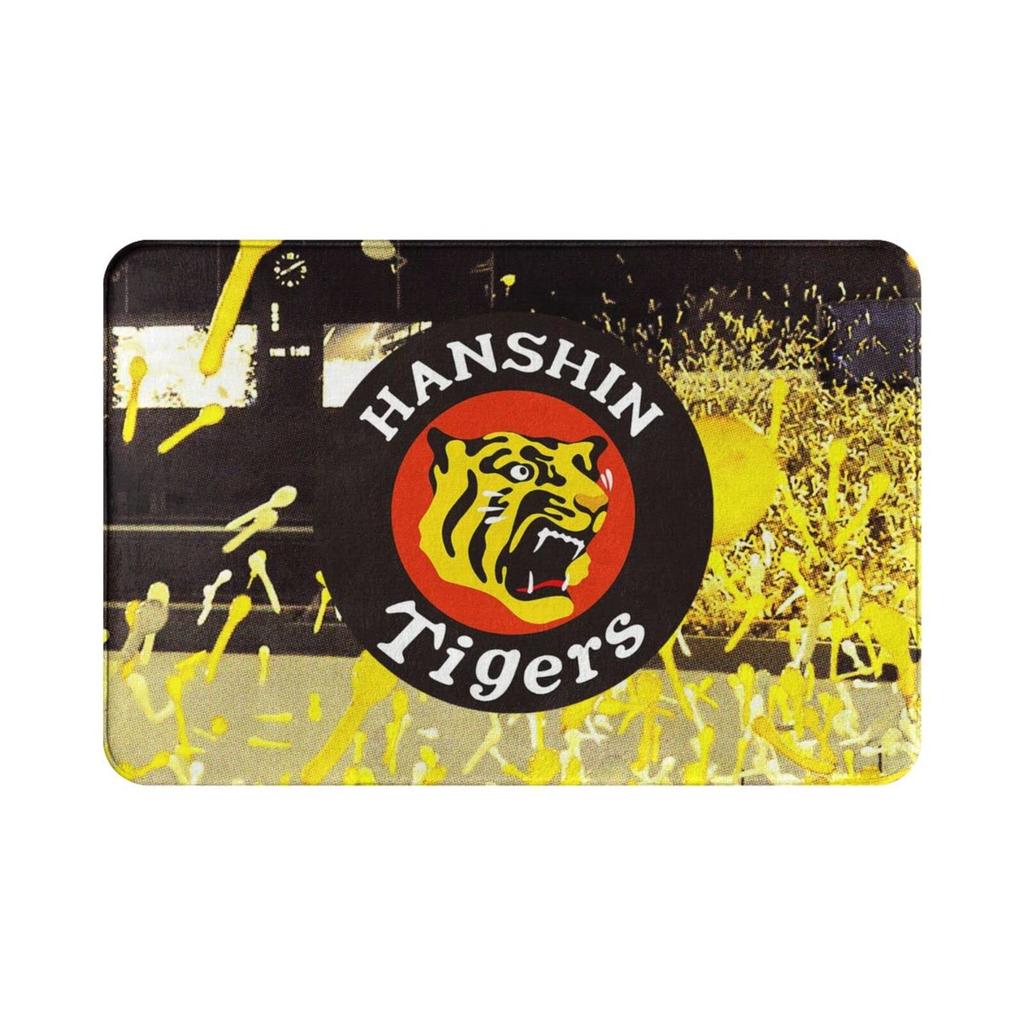 Hanshin Tigers entrance and Fluffy bath mud removal mat for the or mat, stylish, non-slip, washable, quick-drying, absorbent, washable. mat, bathroom,