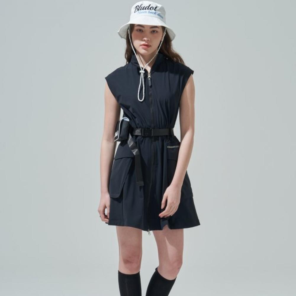 

Blu Dot Woven Dress Cap Sleeve Bk 090