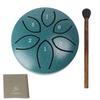 3 Inch 6 Notes Steel Tongue Drum with Drum Mallet Hand Pan Drum Sound Healing Instruments for Yoga Meditation Unique Gift