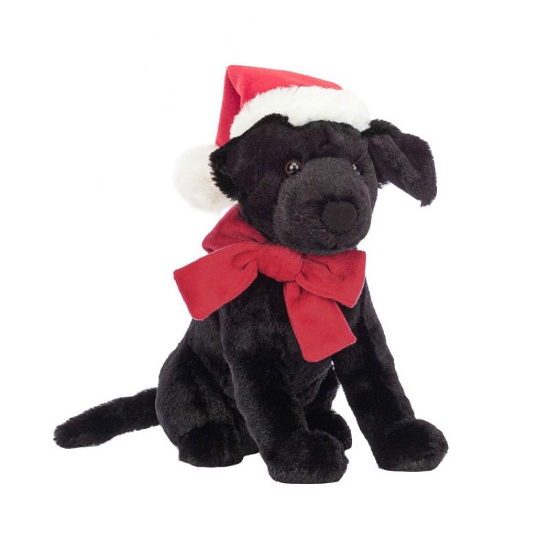 Jellycat Dress Up Series Winter Warm Black Labrador Fun Doll Plush Doll 22cm Tall