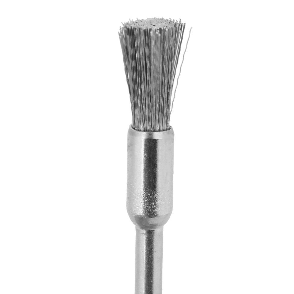 15PCS Mini Steel Wire Brush Polishing Wheel for Grinder Rotary Tool (3*5mm)