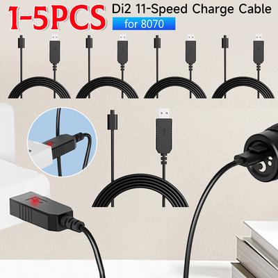 1/2/3/4/5PCS Di2 11-Speed Charge Cable USB Charging Cord Battery Charger Cord for 8070 Adapter Cable