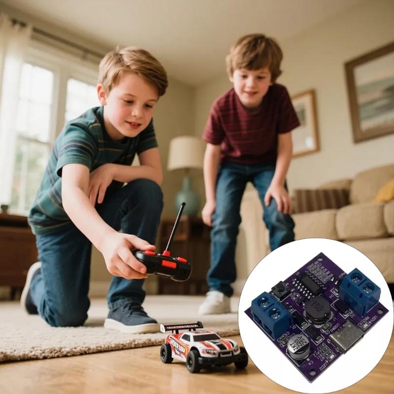 Compactly DC5V 7V 9V Motor Speed Controller With Batteries Input Direct Current Motor Driver For Electronic Projects Model Car Task