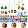 Christmas Series Earring Pendant Resin Mold DIY Christmas Tree Elk Snowflake UV Epoxy Molds Keychain Jewelry Craft Gifts Making