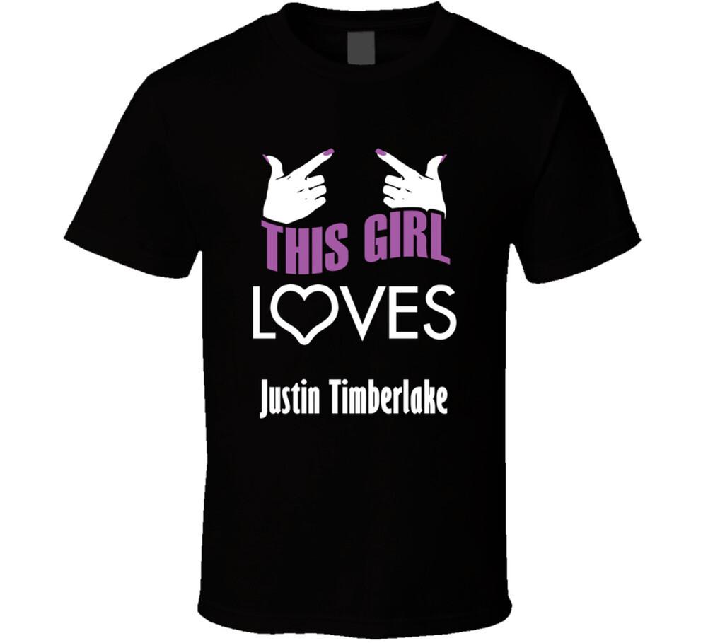 Justin Timberlake  this girl loves heart hot T Shirt Mens Womens Tees Top 4XL