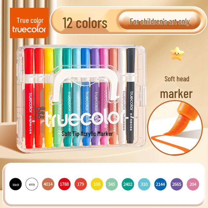 

Elementary School Soft Tip Acrylic Watercolor Marker - Opaque and Layerable