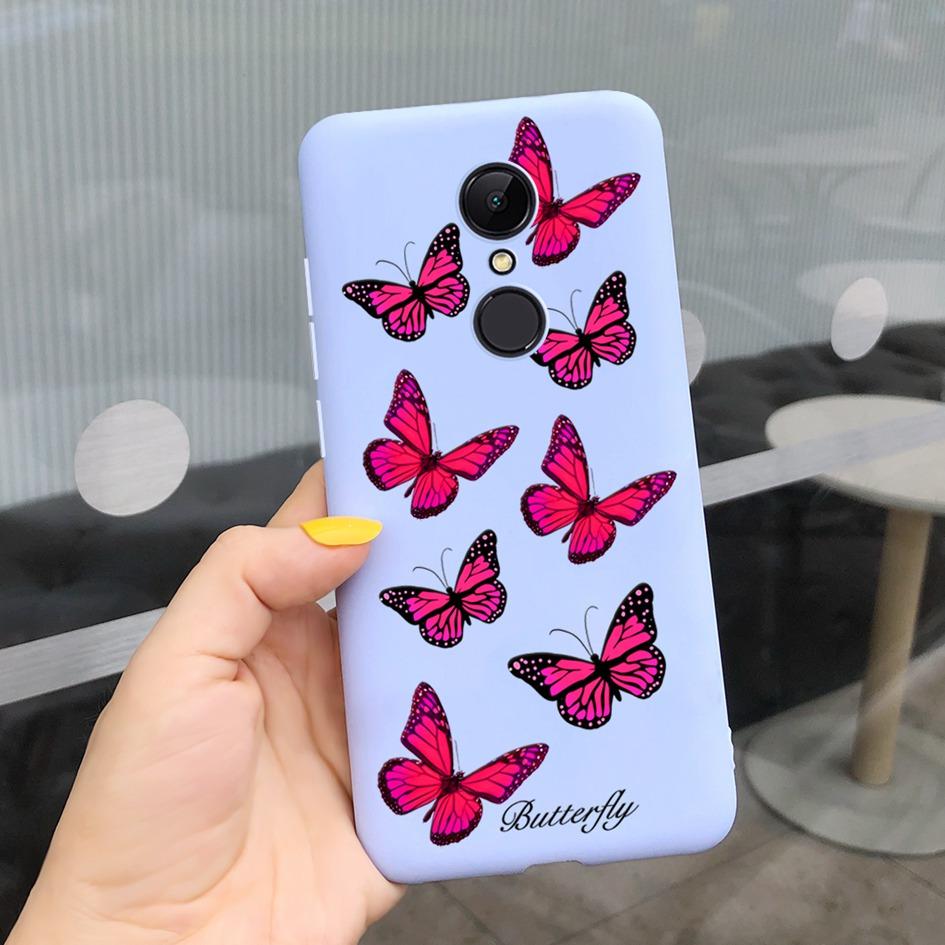 Case For Xiaomi Redmi 5 Cover For Xiaomi Redmi 5 Plus Funda Cute Butterfly Painted Phone Case For Xiaomi Redmi5 5Plus Soft Coque
