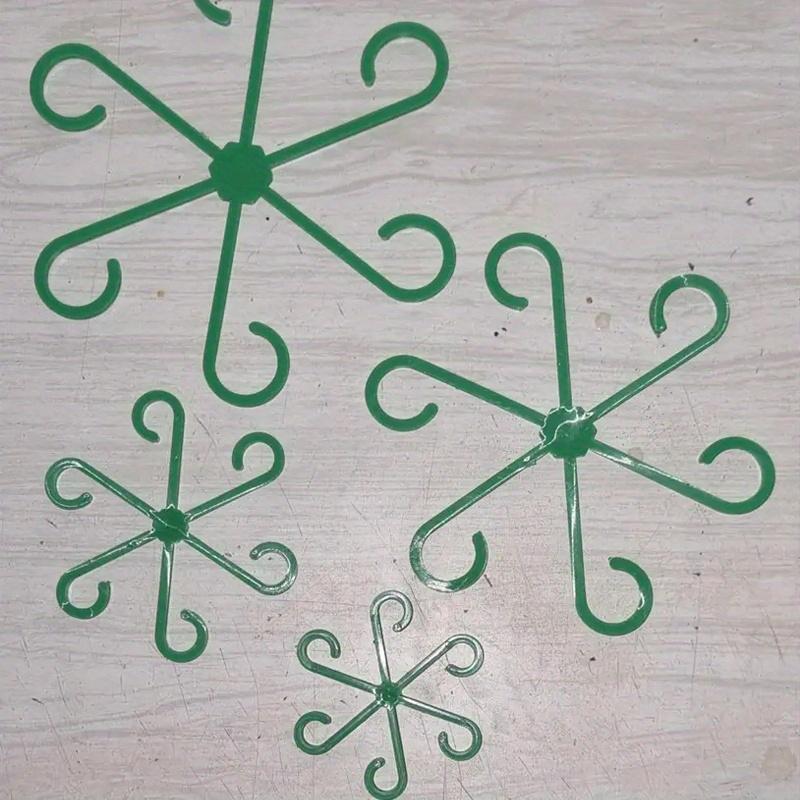 4/8 шт. Пластиковые зажимы для поддержки растений, Зеленые кронштейны для вьющихся растений, Регулируемые садовые зажимы для стеблей растений для фиксации и вертикального роста