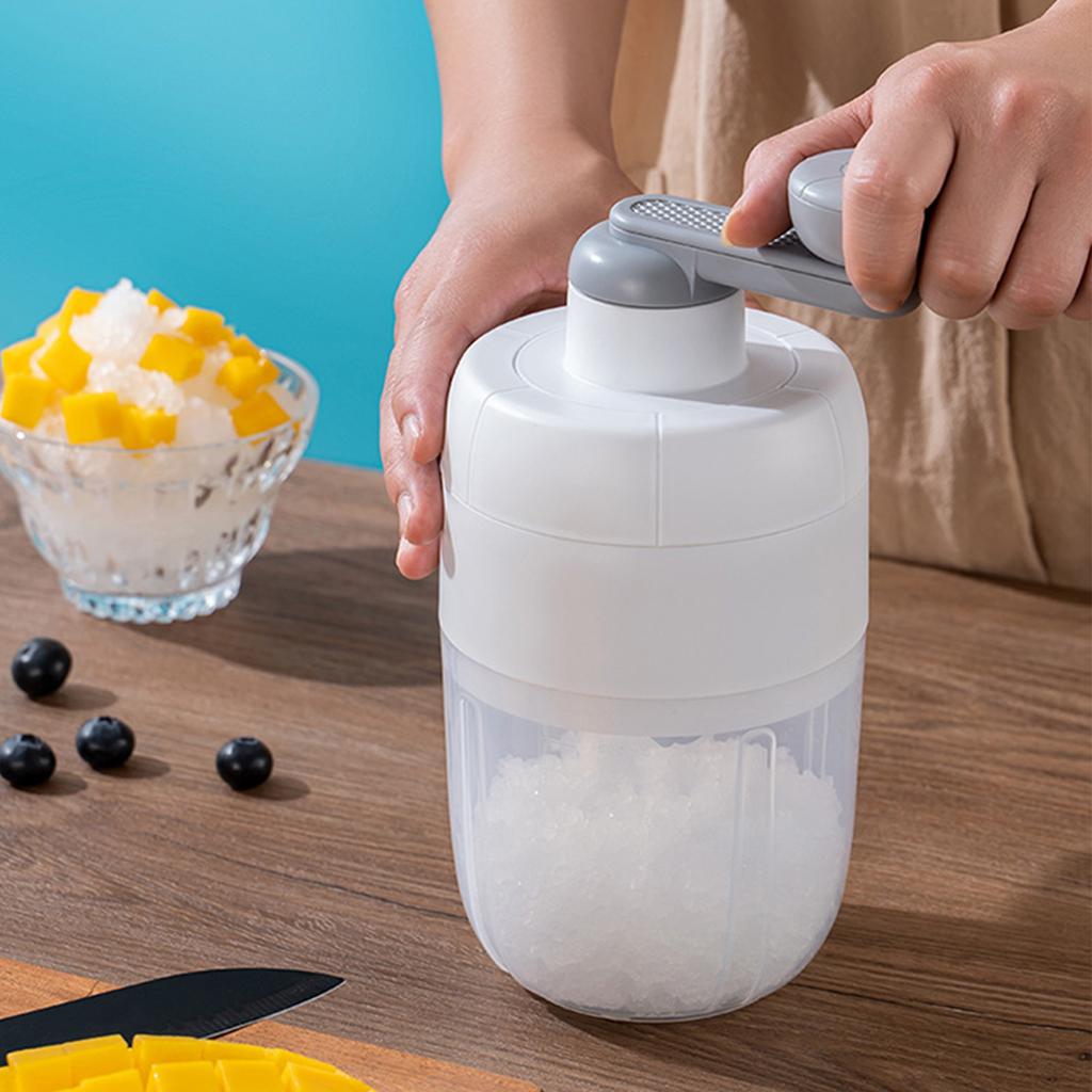 Manual Shaved Ice Snow Cone Maker Thickened Stainless Steel Blade Hand Ice Shaving Machine