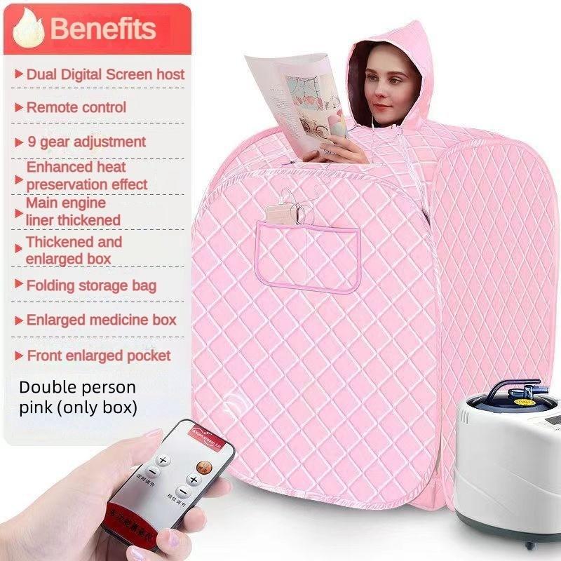 1000W Portable Household Shower Cabin Sauna Bag SPA Loss Weight Calories Burned Sauna Tent Suit Folding Sauna Sweating Steam Room