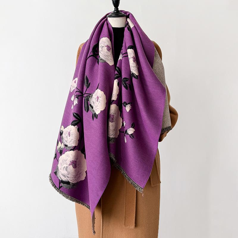 New Luxury Cashmere Scarf Winter Women Pashmina Shawls Warm Blanket Wraps Female Foulard Bandana Thick Scarves Hijab