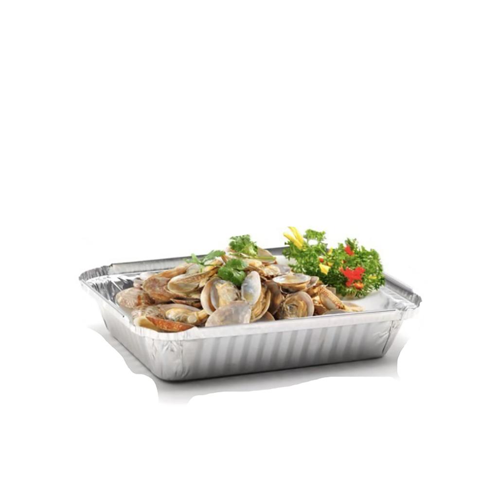 Aluminum Frying Pan With Lid, Disposable Foil Frying Pan 50 Pieces