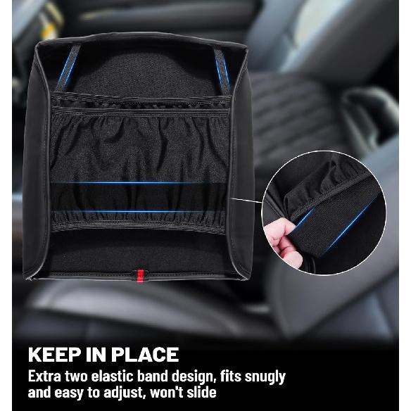 Center Console Armrest Cover For Chevy Chevrolet Silverado/GMC Sierra -2024 2025, Tahoe & Suburban & Yukon -2025, PU Leather Middle Console Cover