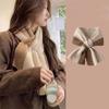 Stylish Ladies' Knitted Scarf Crossed Designs Neck Warmer Cosy Solid Color Blocking Scarf for Autumn and Winter Comfort
