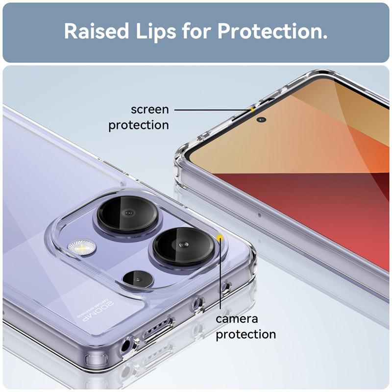 For Xiaomi Redmi Note 13 Pro 4G Case Xiaomi Redmi Note 13 Pro Plus Cover Shockproof Hard PC TPU Silicon Protective Phone Cover