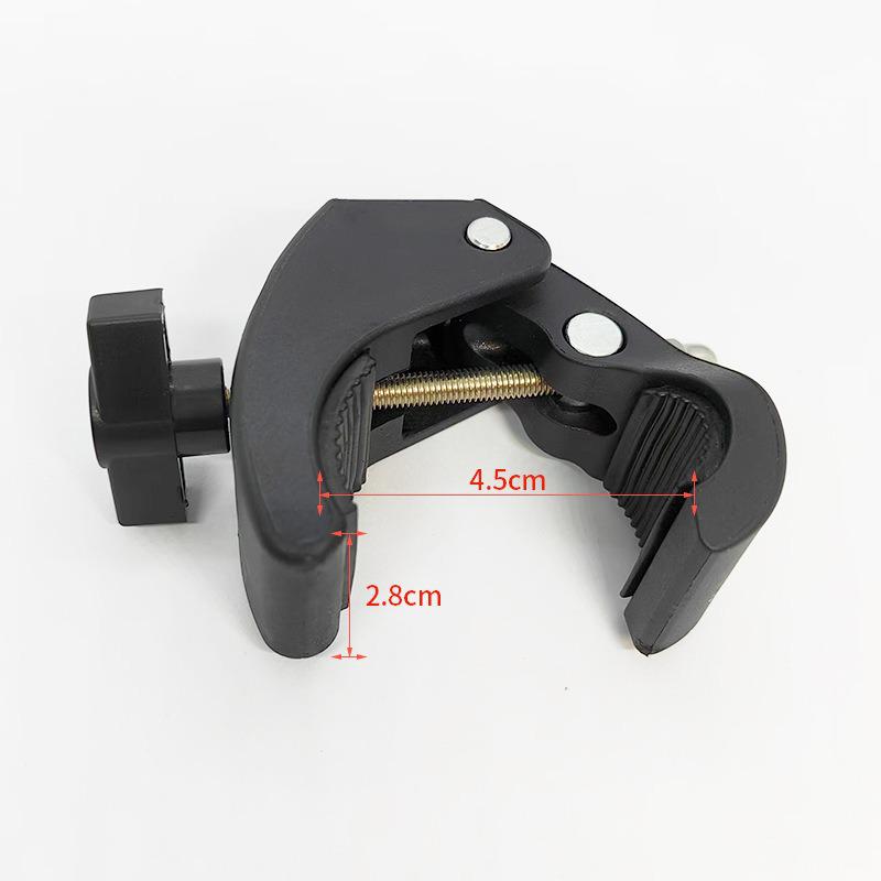Universal Metal C-Type Photography Clamp: Strong, Adjustable Crab Claw Clip for Magic Arm/Stand.