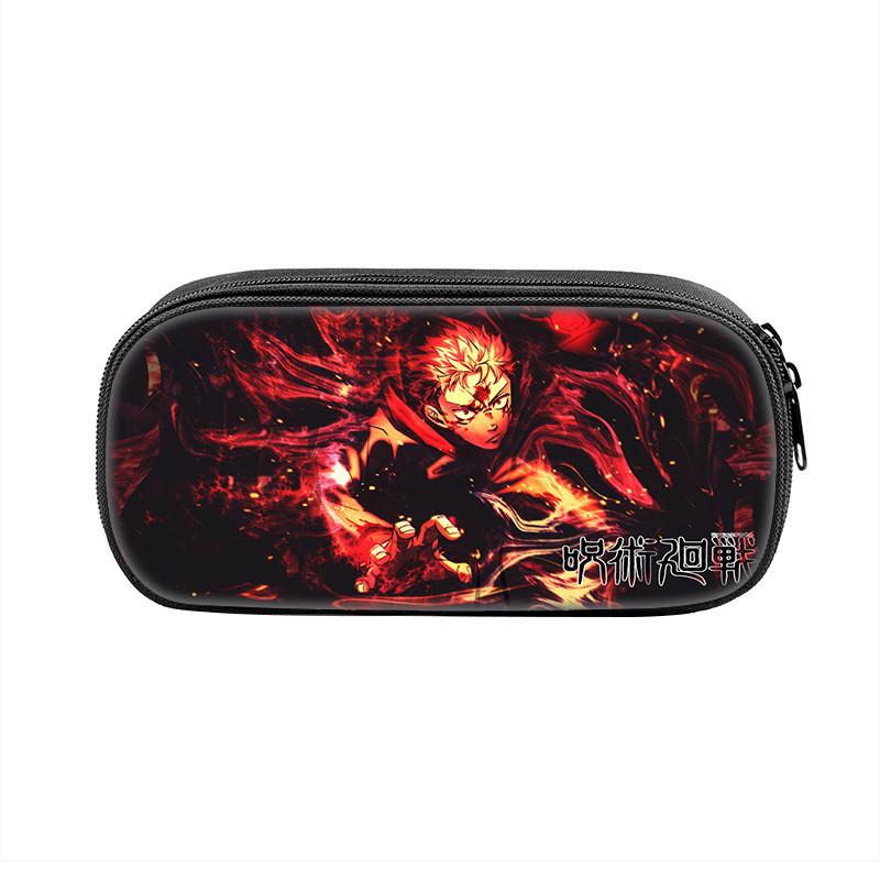 Jujutsu Kaisen Anime Character Print Student Single Layer Stationery Storage Bag For Students And Teenagers