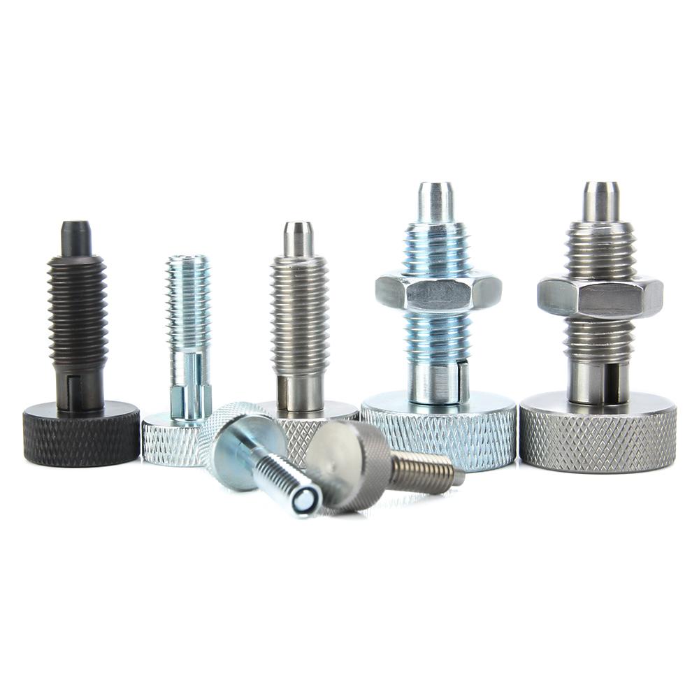 M6/M8/M10/M12/M16 Stal nierdzewna 304 Pokrętła radełkowane Tłoczki Tłoczki sprężynowe Śruby samohamowne Z śrubami i nakrętkami