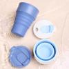 with Lid Collapsible Cups with Lid Silicone Portable Travel Tumbler Folding Coffee Cup  Dining