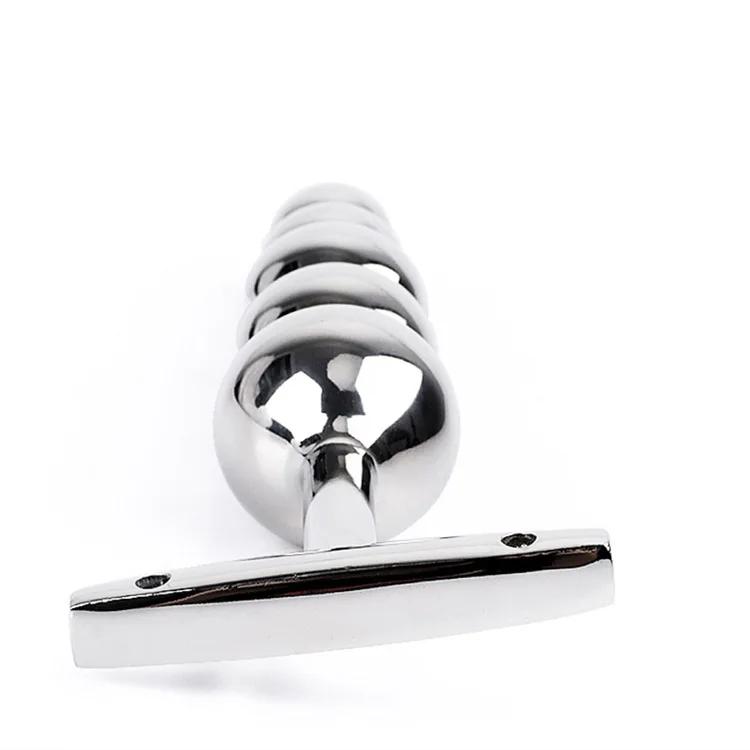 Metal 5 Balls Anal Beads Prostate Massager Anal Expander Training Butt Plug G-Spot Masturbator Sex Toys Butt Toys For Women/Men