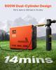 VEVOR PCP Air Compressor, 800W Dual-Cylinder PCP Airgun Compressor 4500PSI/30Mpa with Built-in Fan Cooling System