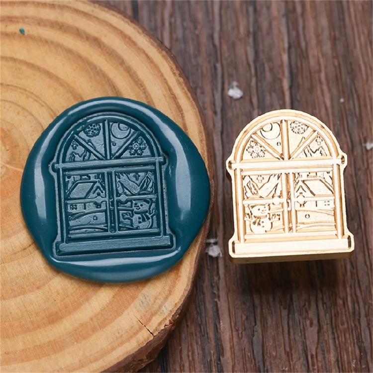 Christmas Vintage Sealing Stamp Head for Wedding Invitations Envelope Scrapbooking, Embossed Sealing Stamp Replacements
