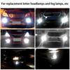 2Pcs H8/H11 Auto LED Fog Light Bulbs 660LM 6000K White Car Driving Running Lamp 12V Plug and Play Car Attachment Replacement