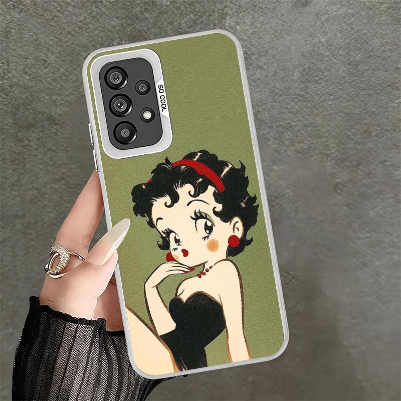B-Bettys B-Boops Girl Soft Phone Case for Samsung A17 A16 A15 A14 A13 A57 A56 A55 A54 A53 A37 A36 A35 A34 A33 A26 A25 A24 A23 A5
