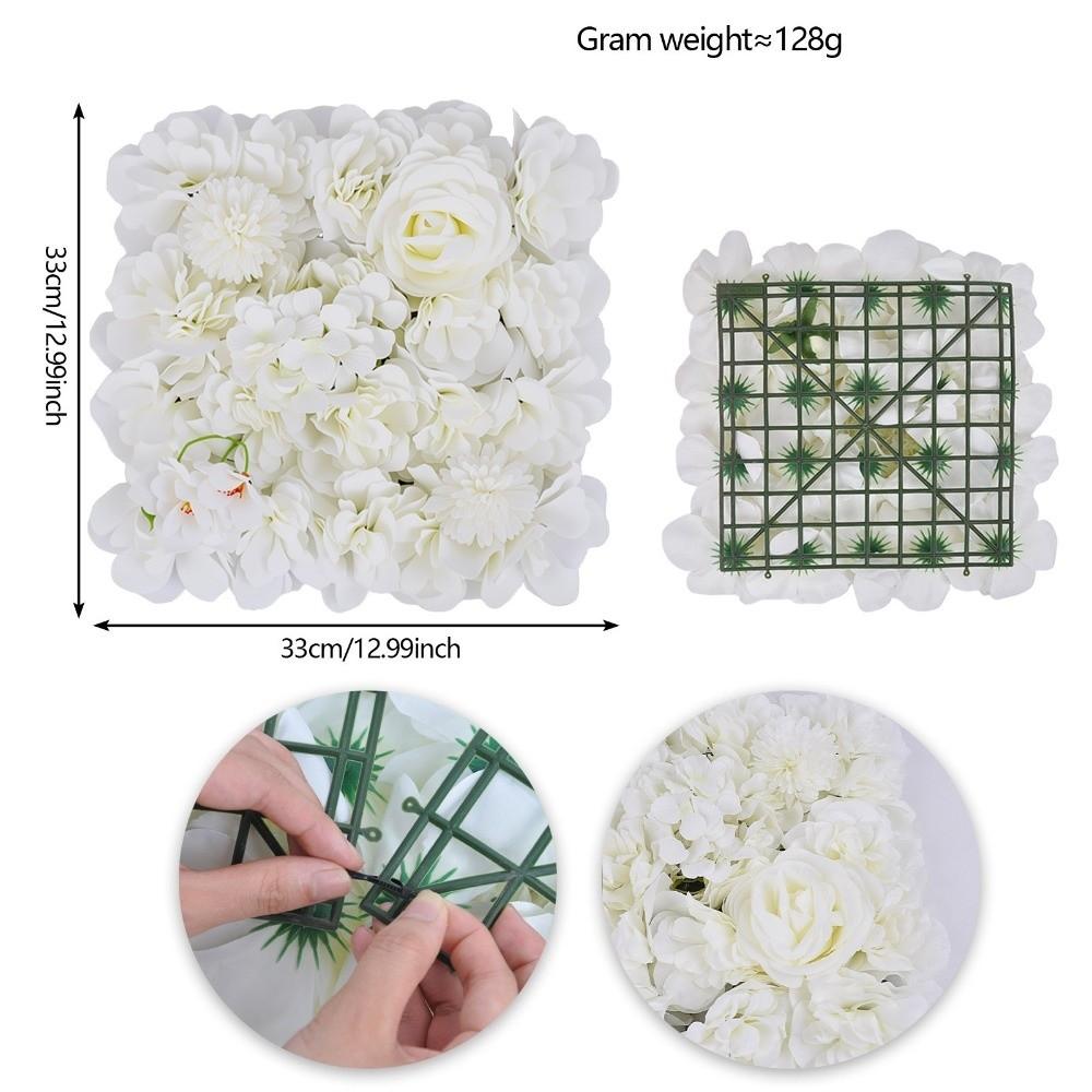 3D Rose Rose Flower Wall Pink Silk Artificial Flower Backdrop  Birthday Party