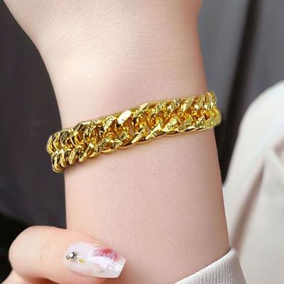 Women's 18K Special Compression Plated Bracelet Women's Jewelry True Chain Women's Bracelet Women's Bracelet Plated Bracelet Surgical Bracelet