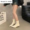 Spring Autumn Women Ankle Boots Fashion Pointed Toe Modern Short Booties Designer High Heels Botas De Mujer