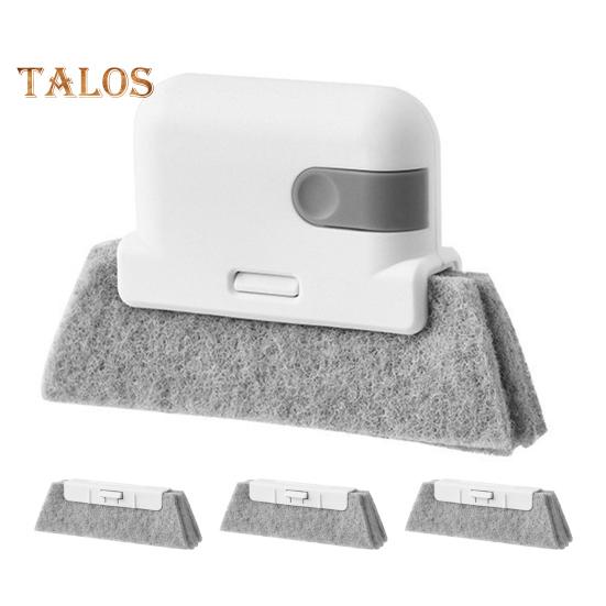 

Щетка для чистки оконных пазов со сменной губкой Набор инструментов для чистки окон Очиститель для раздвижных дверей Очиститель для окон со сменной губкой серый