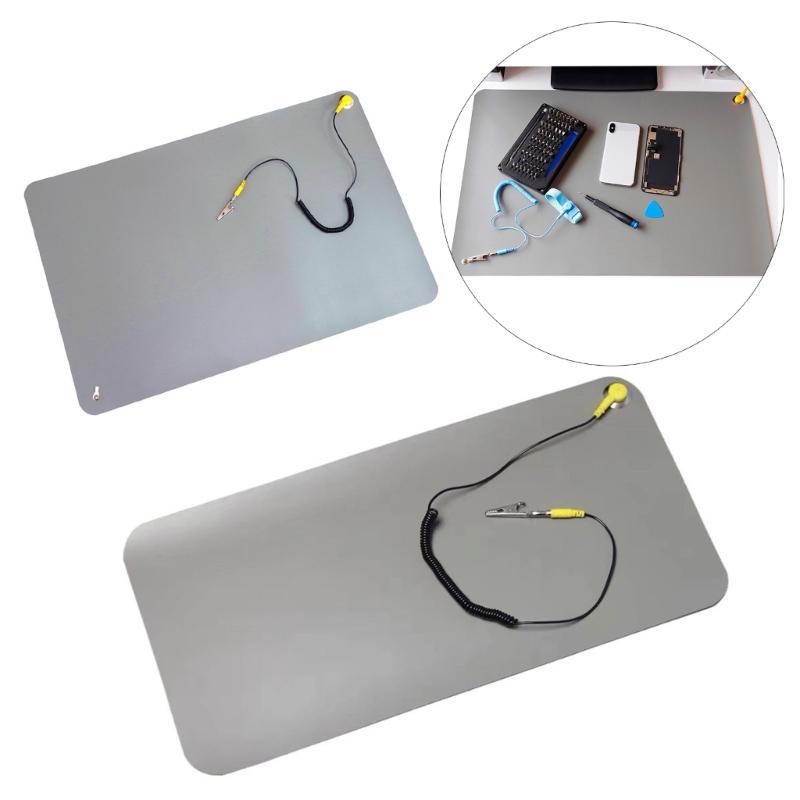 Professionelle Antistatik-ESD-Matte Geeignet für Computertechniker Empfindliche Elektronik mit Erdungskabel und Armband