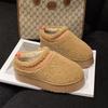 2024 autumn and winter new velvet warm snow boots thick-soled foreign trade women's cotton shoes one foot bread boots