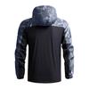 Men's Outdoor Casual Hooded Printed Jacket, Light, Quick-drying, Windproof And Waterproof Sports Windbreaker Jacket