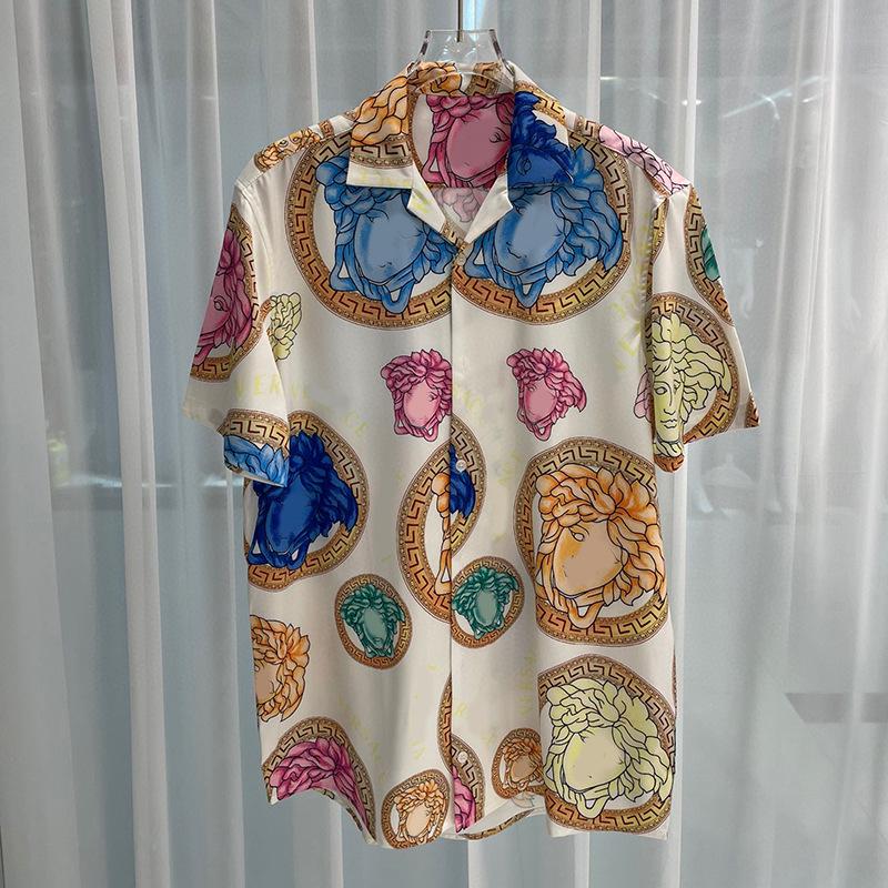 2024 Sommer Digitaldruck Herrenmode Kurzarmhemd